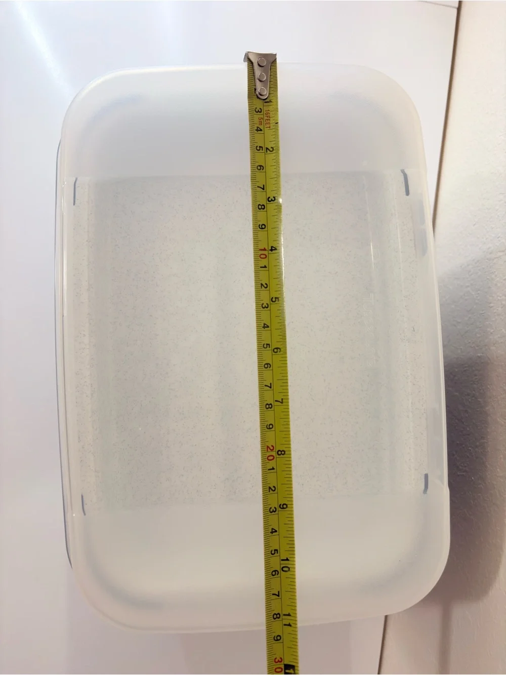 Tupperware Storz-A-Lot / Multi-Keeper Container Dark blue whiteTray & Clear Lid.